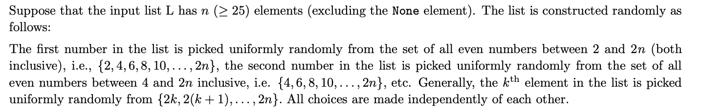 1 Search42 (L): z = L. head while z != None and