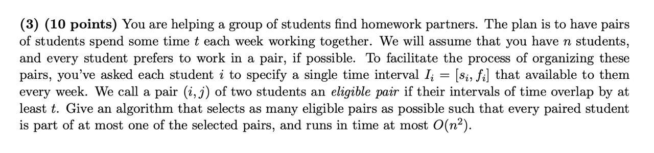 Instructions: Typically, the clearest way to explain an algorithm is in English,