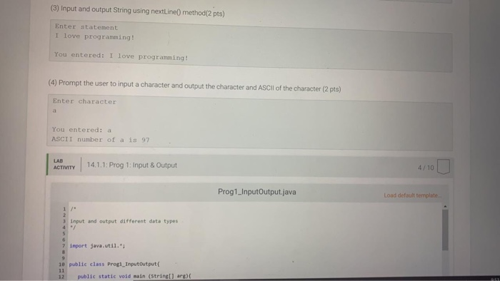 and output the input, the squared, and cubed. (2 pts) Enter Integer:
