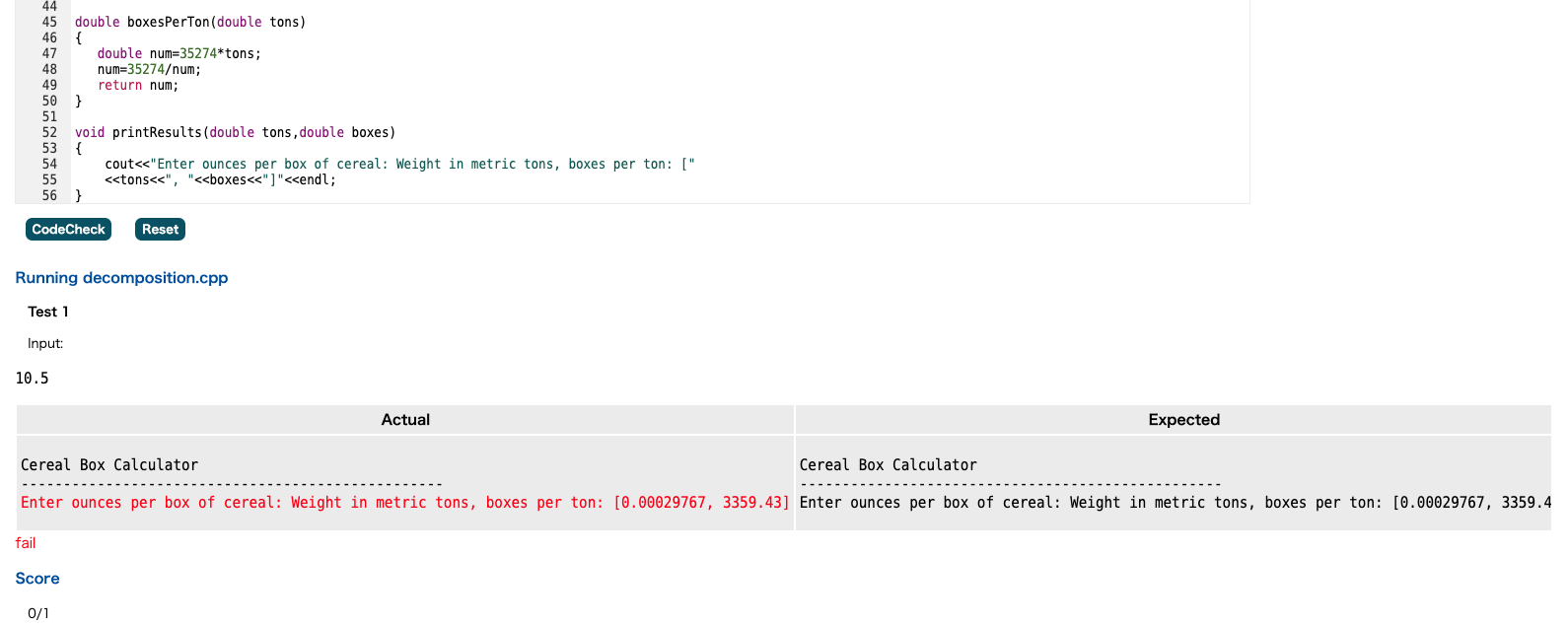 last line should be like 3359.42 which I got 3359.42 and I