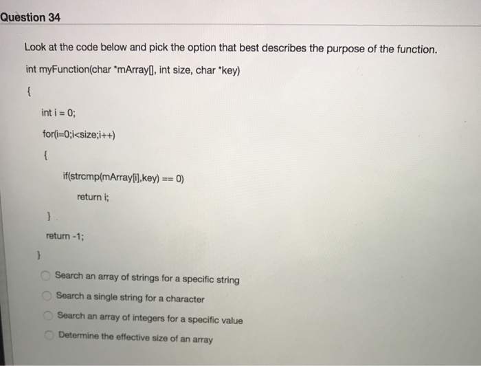 t 10) return i; Determine the length of a string Determine the