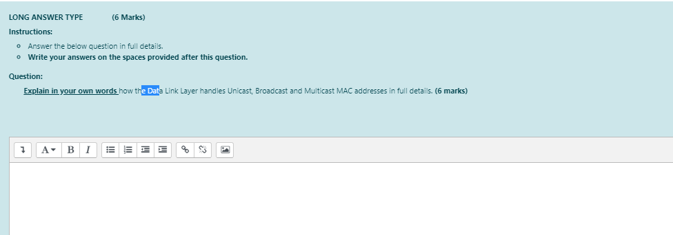please help me i have one hour LONG ANSWER TYPE (6 Marks)