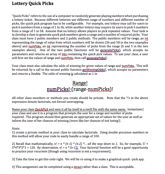 Programming Language: Swift 4.0.3. Could you please separate the code by files