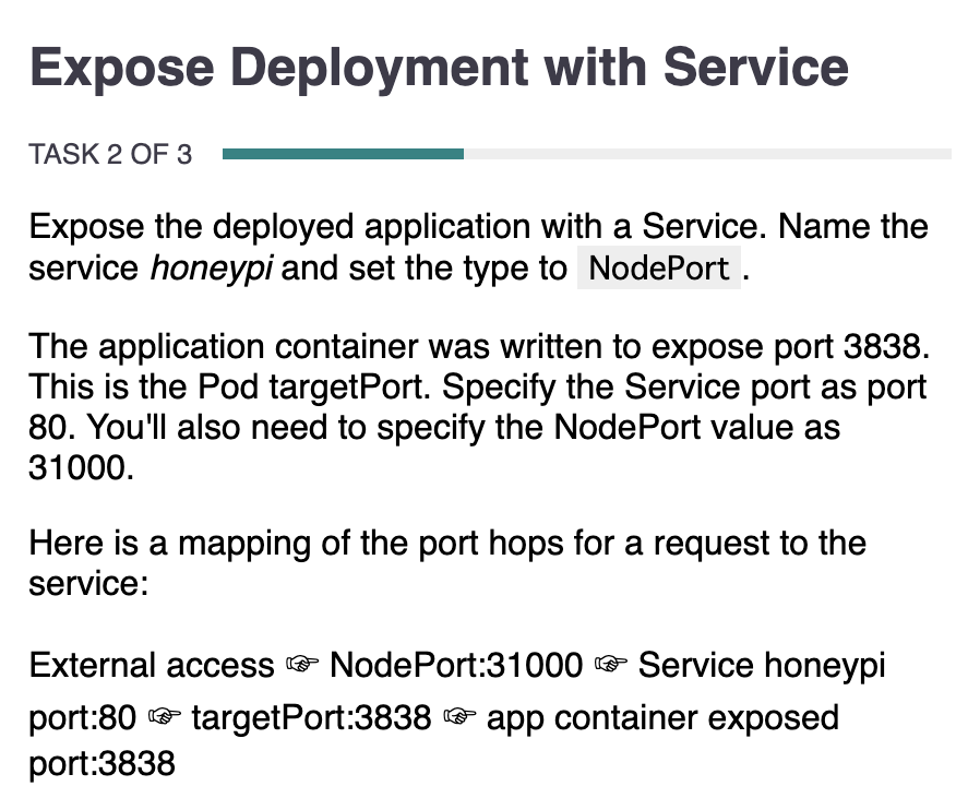 Pelase help me! Command statements for this problem! Expose Deployment with Service
