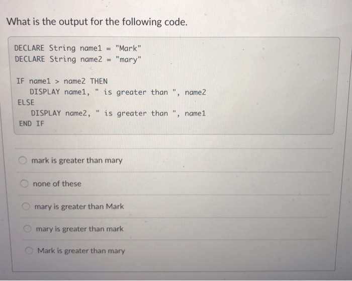 IF count 5 THEN SET isRai ning = true END IF END