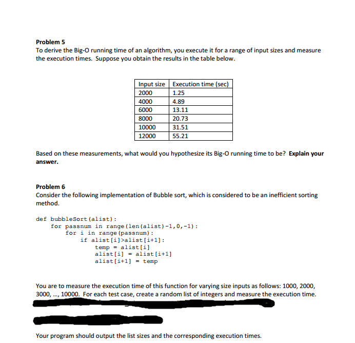 ("Input a number for i in range (n) for j in range