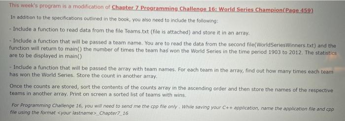 Computer language is C++. Please read instructions in all pictures, as it