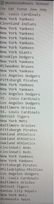 need to include the following: - Include a function to read data