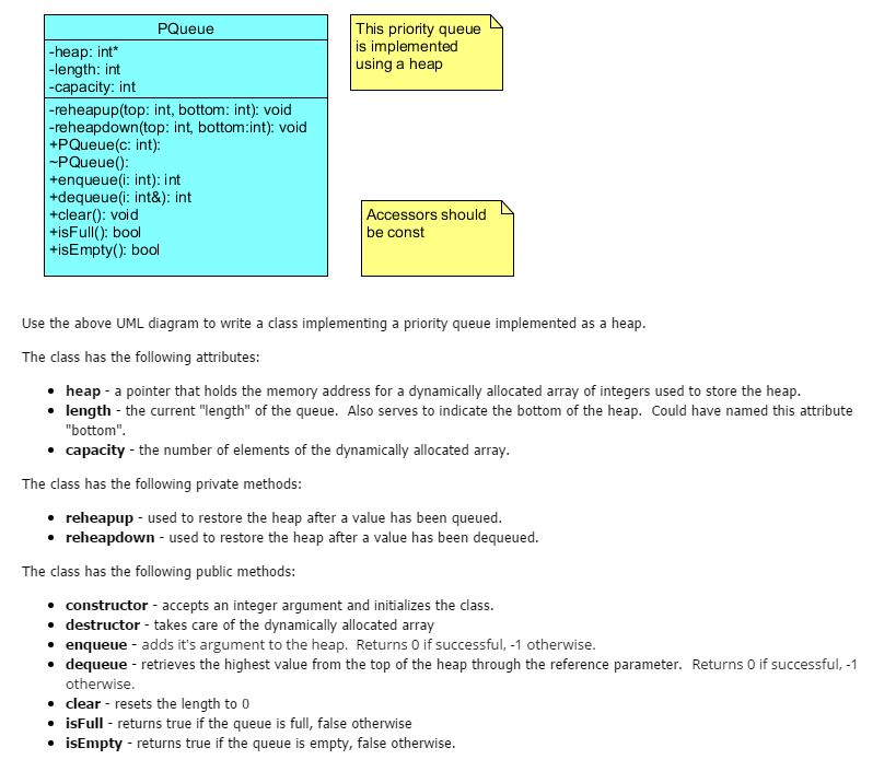  #include "PQueue.h" #include using namespace std; #include int main() { PQueue