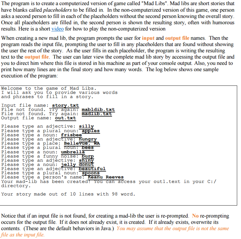 KEY NOTES: PLEASE DO NOT USE BUFFEREDREADER. I WOULD LIKE HELP USING