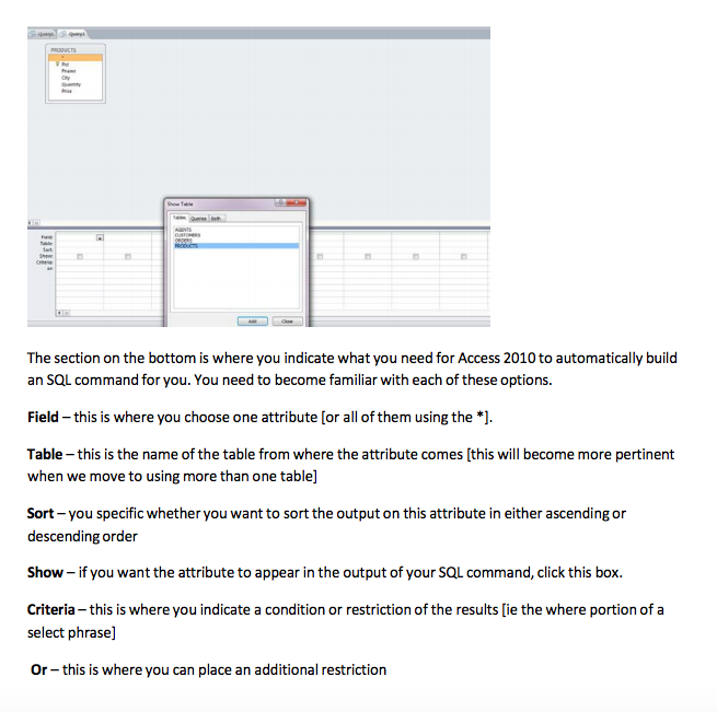 2010 refers to SQL as queries'. [You will later see that in