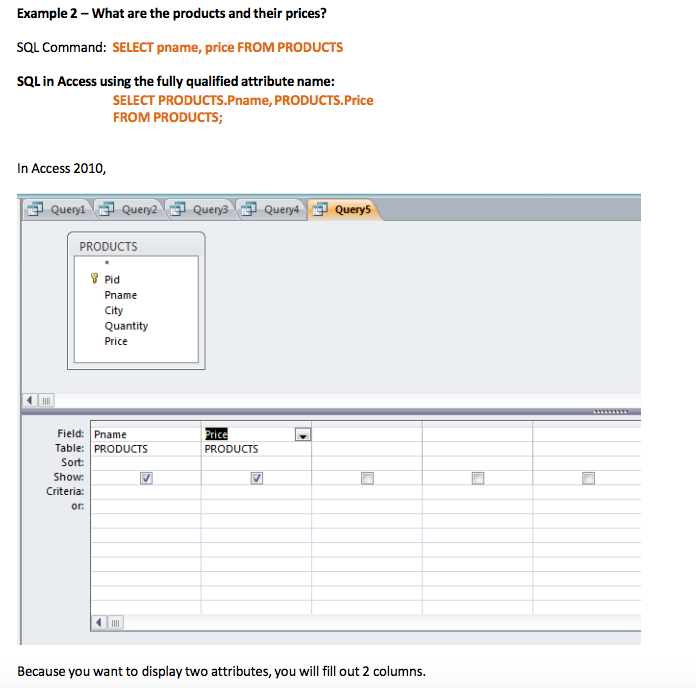 At the root of D2L When you double click on the cs3410sample.accdbfile,