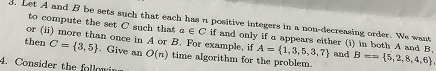 3Let A and B be sets such that each has n