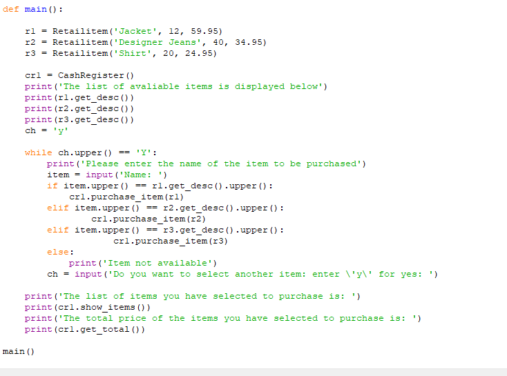 the items but just displaying the price of the first it. This