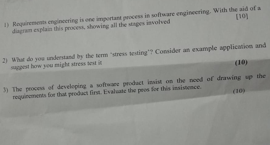  Requirements engineering is one important process in software engineering. With the