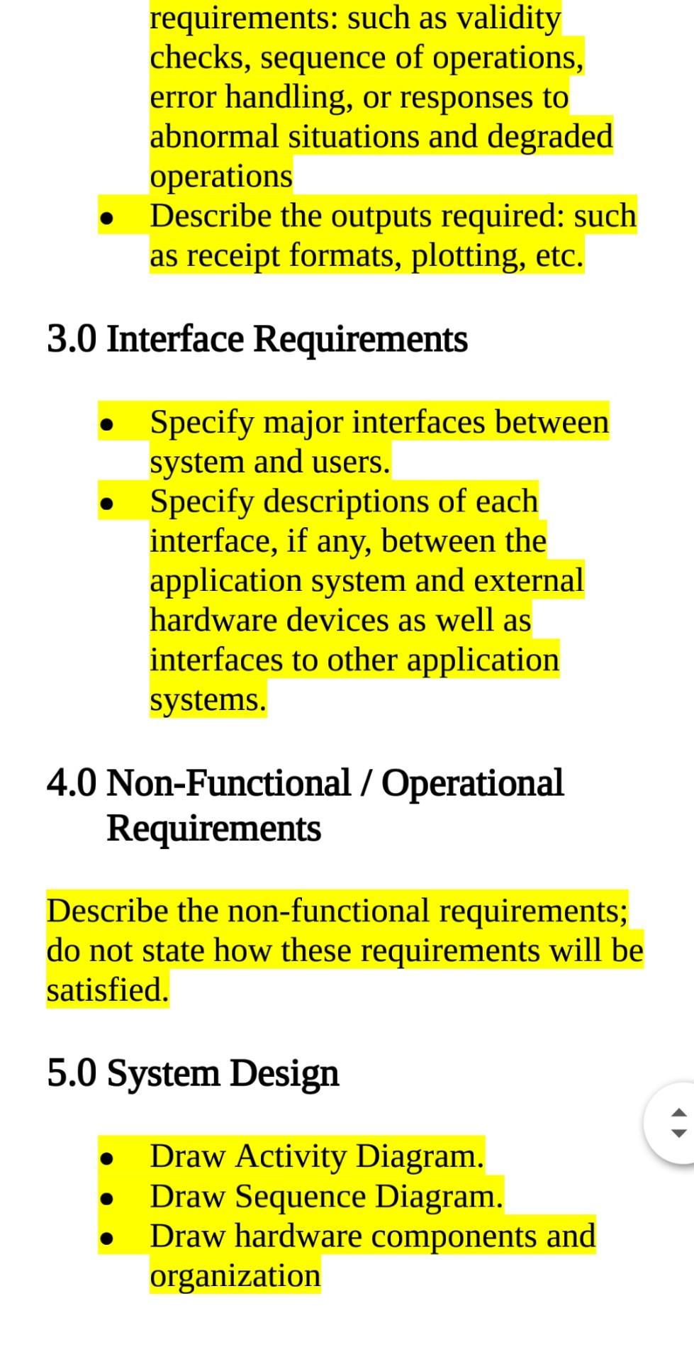 work with other systems. - Describe how the system fits into the