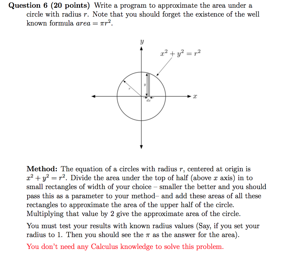  In Java You must provide test cases for each problem to