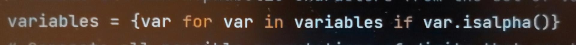  so this is a code in python, I know what .isalpha
