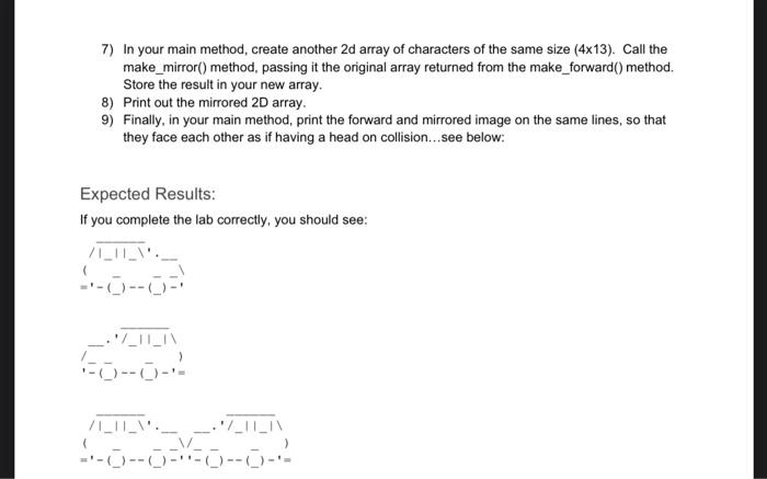 some Ascii Art using a two dimensional array. When dealing with multi-dimensional