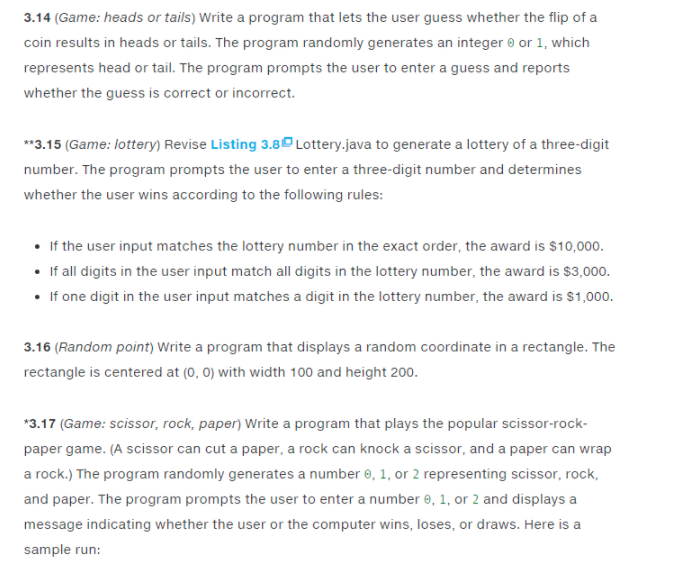  USING JAVA Write a program that lets the user guess whether