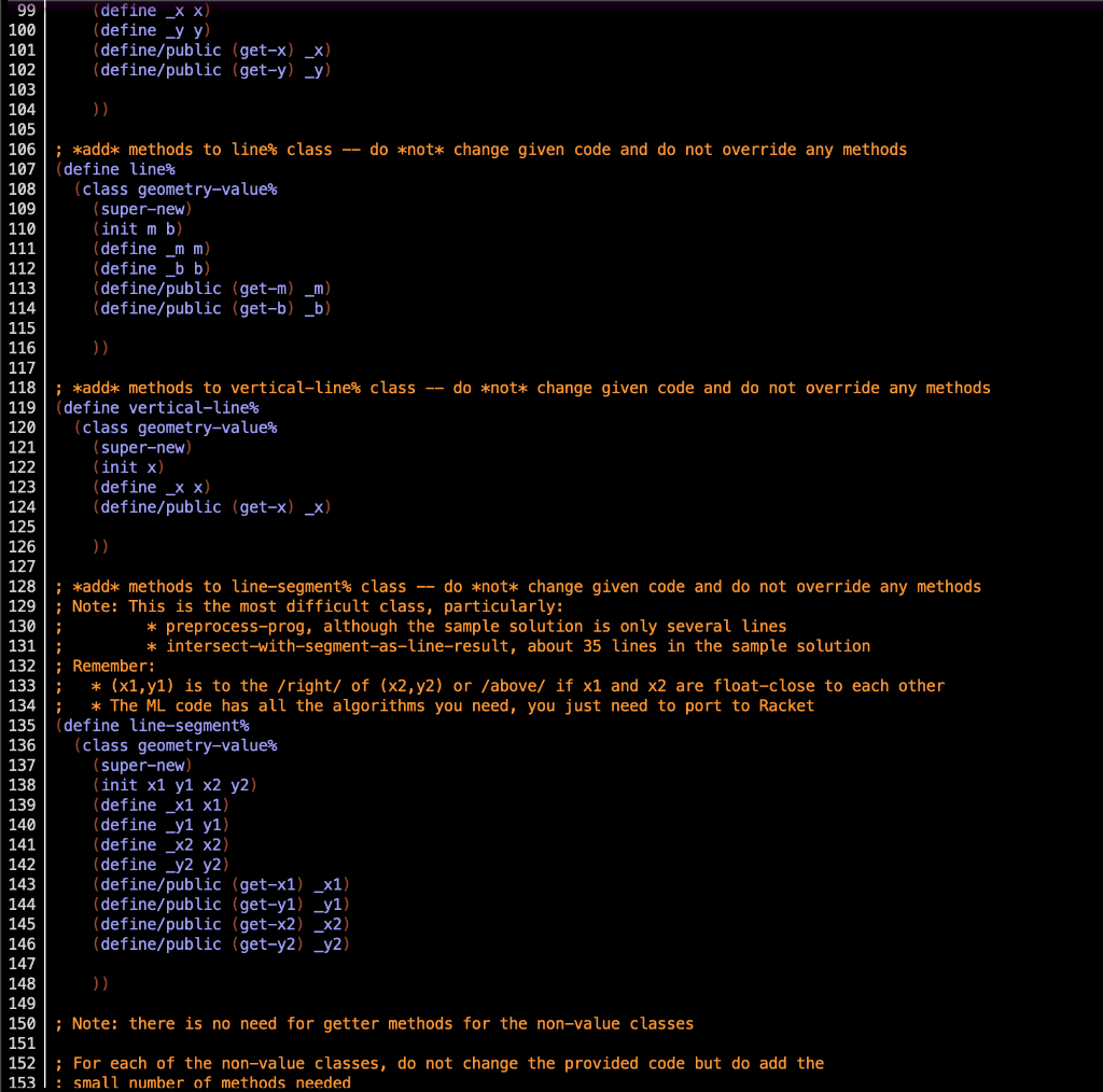 not modify the code given to you. Follow this approach: - Every