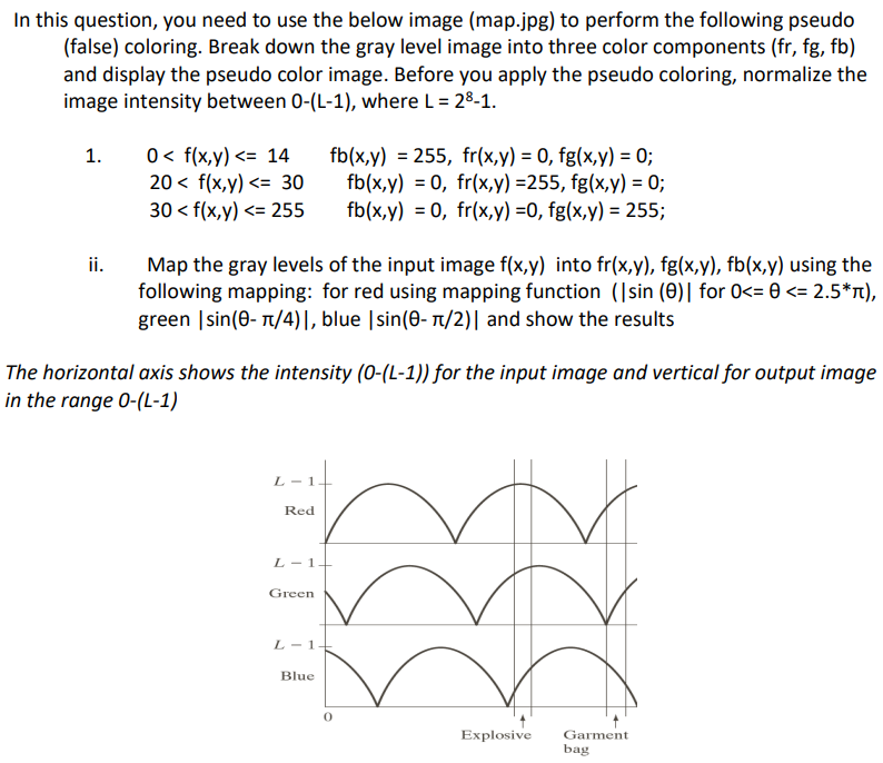 Image processing: Please, use python only and provide the code. Thank you