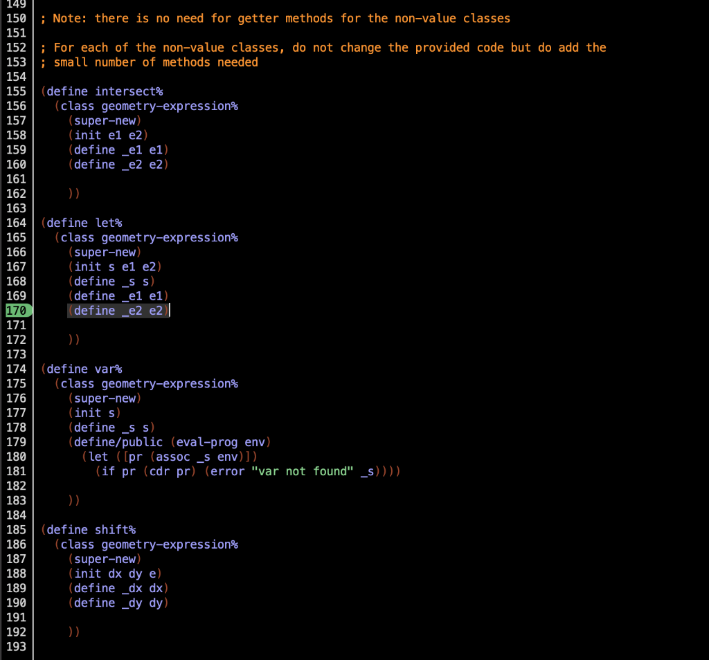 subclass of geometry-expression\% should have a preprocess-prog method that takes no arguments