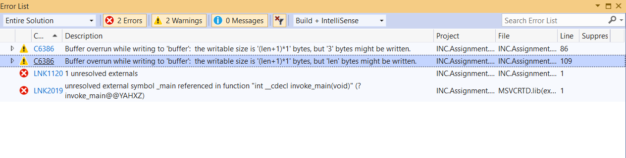 c++ visual studio 2019 Do not use #include Help me fix my