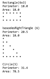 class called InterfaceApp (different from InheritanceApp). This class includes the main method