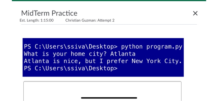their home city, and output: city is nice, but I prefer New