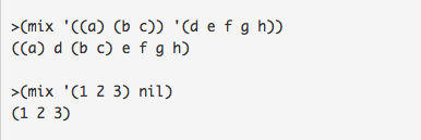 elements of L1 and L2 into a single list, by choosing elements