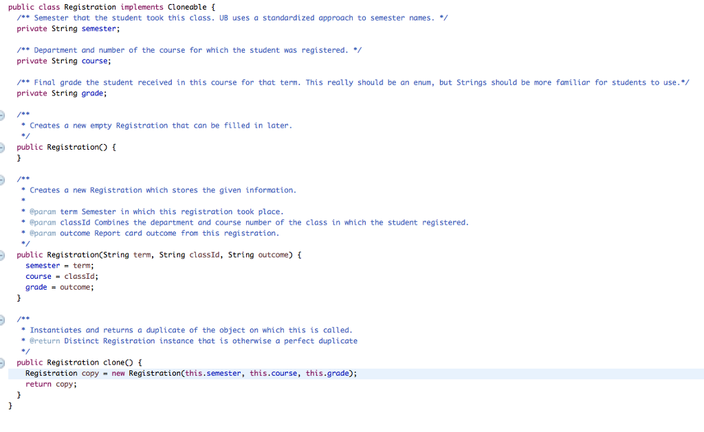  Student,java---------------------------------------------------------------------------------------------------------------------------------------------------------------------- ----------------------------- Please complete the constructor, makeShallowCopy(), and makeDeepCopy() methods of