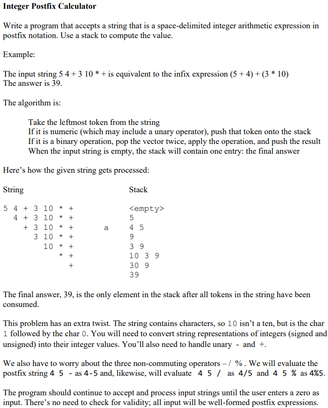 Language is C++ Do not use the bits library Make sure you
