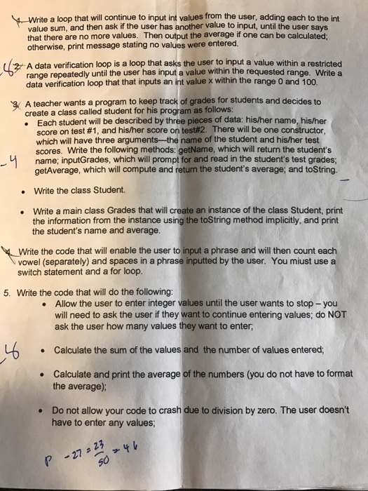  Write a loop that will continue to input int values from