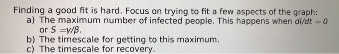 United States. Try to find parameters of the SIR model such that