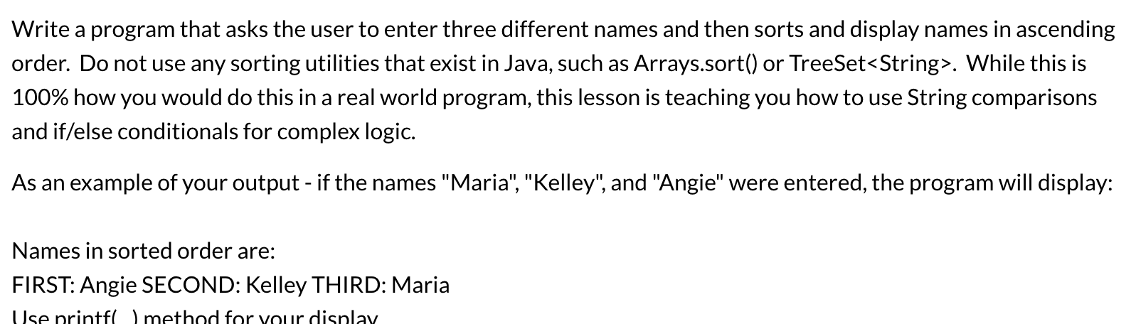  Using Java Please Write a program that asks the user to