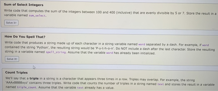  this is done on python with thonny Sum of select Integers
