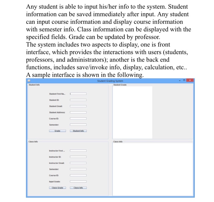 Java application Program needs to have super class and only allow grades