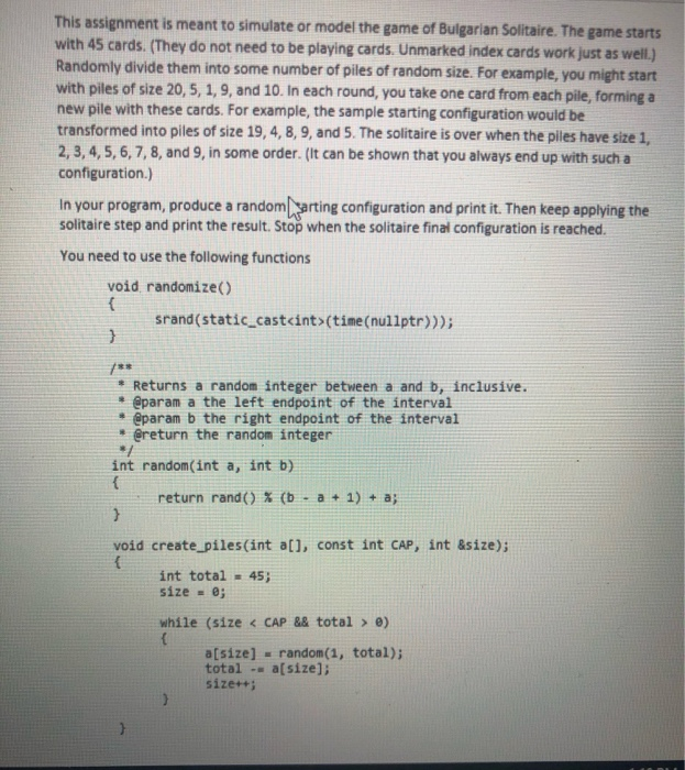  Have to Create a C++ program that consists all these functions