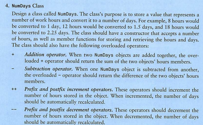 Class, Page# 900. Additionally, overload stream insertion operator (