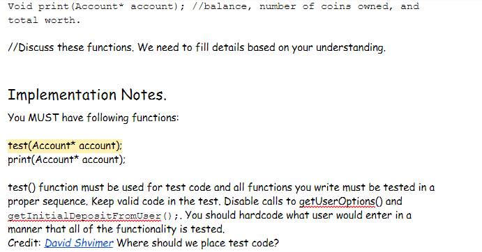 implements and shows how to use following functions * Sell coins: let