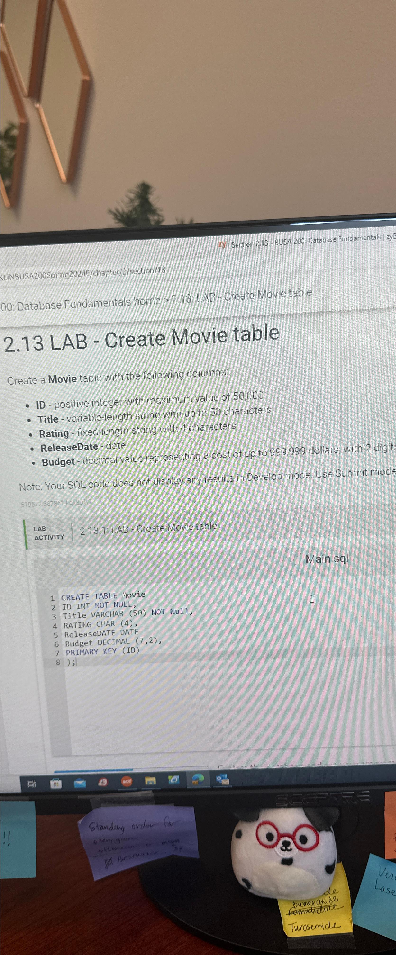  2y/5 ection 2.13- BUSA 200: Database Fundamentals |zy KLINBUSA200Spring2024E/chapter/2/section/18 00: Database
