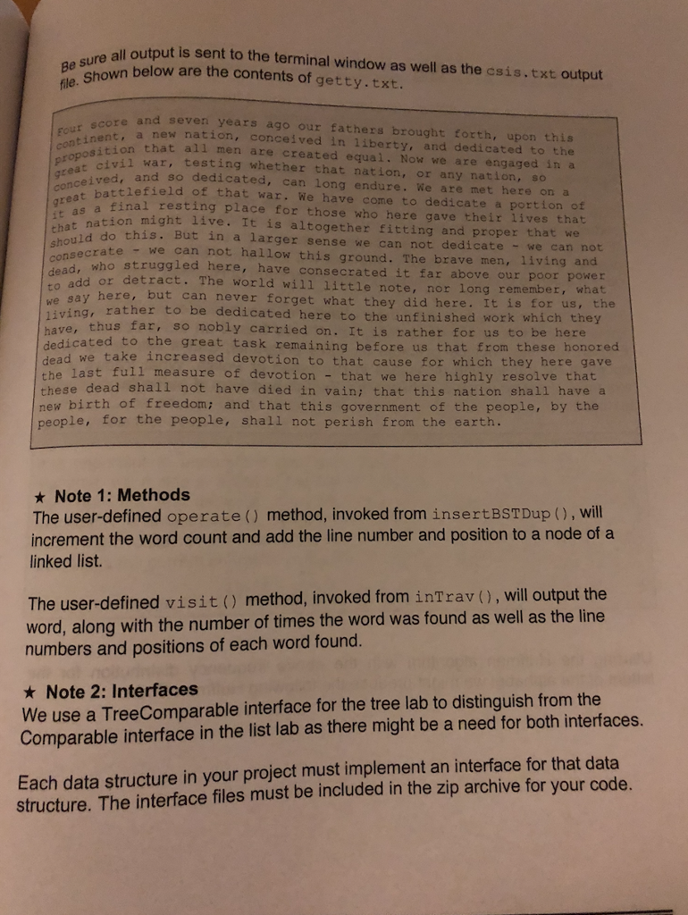 inorder traversal of the binary search tree as well as the queries.