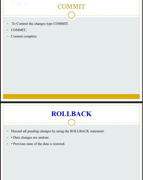 as the attributes were specified in the CREATE TABLE command INSERT INTO