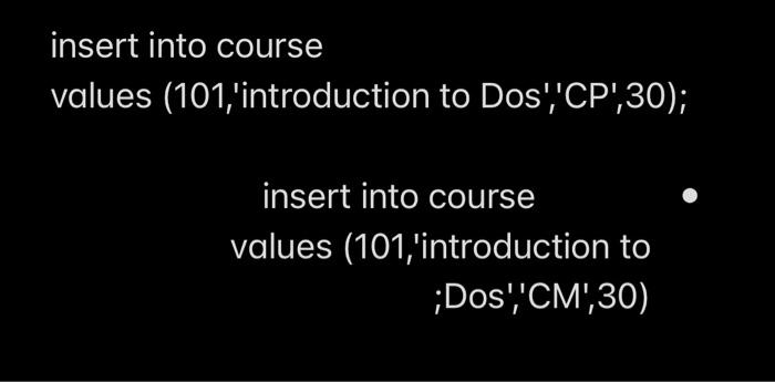 be listed according to the default order of the columns in the