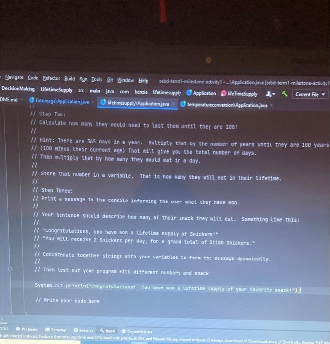 to write the code for this exercise 1 usage 4 github-classioem[bet] public