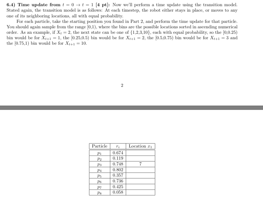 filter to track the state of a robot that is lost in