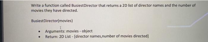  python please include comments in code json movie file Write a