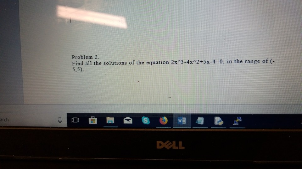need help solving this problem using python. Problem 2. Find all