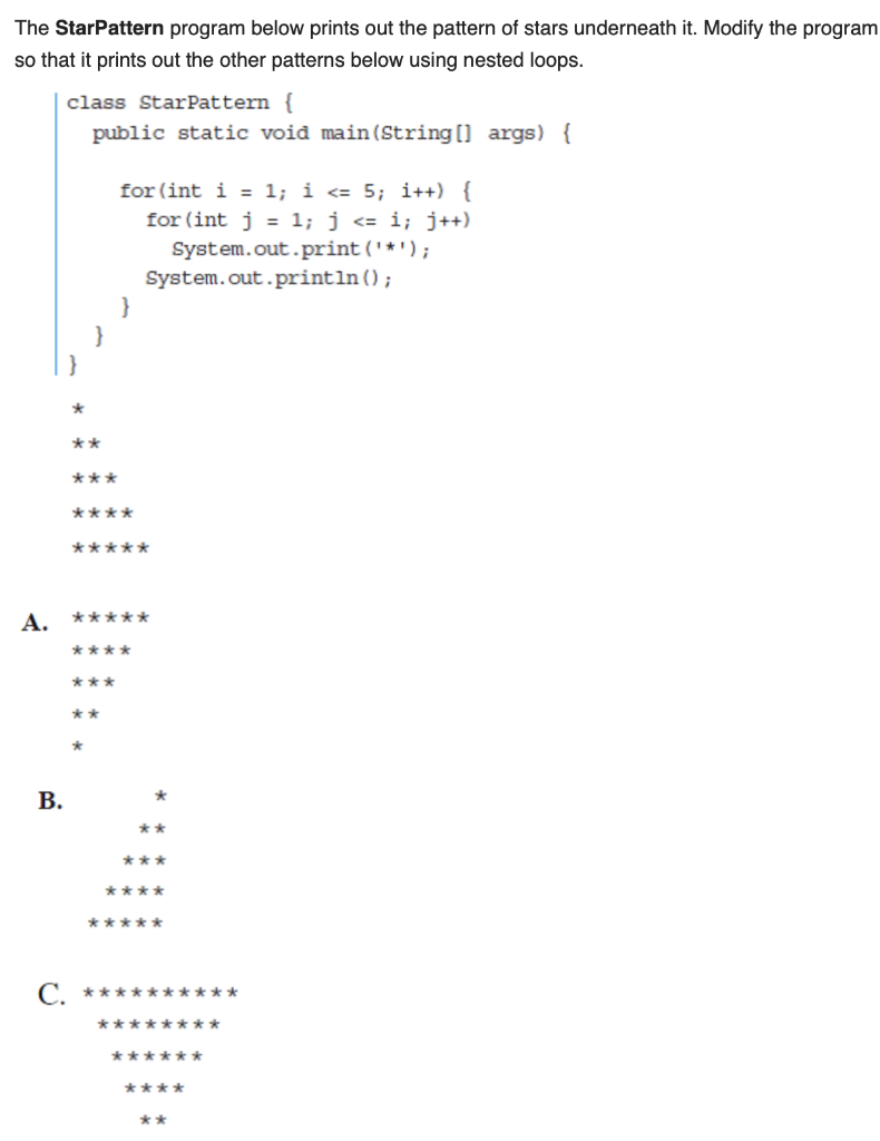 Programming in java, please attach the solution with screenshot of the